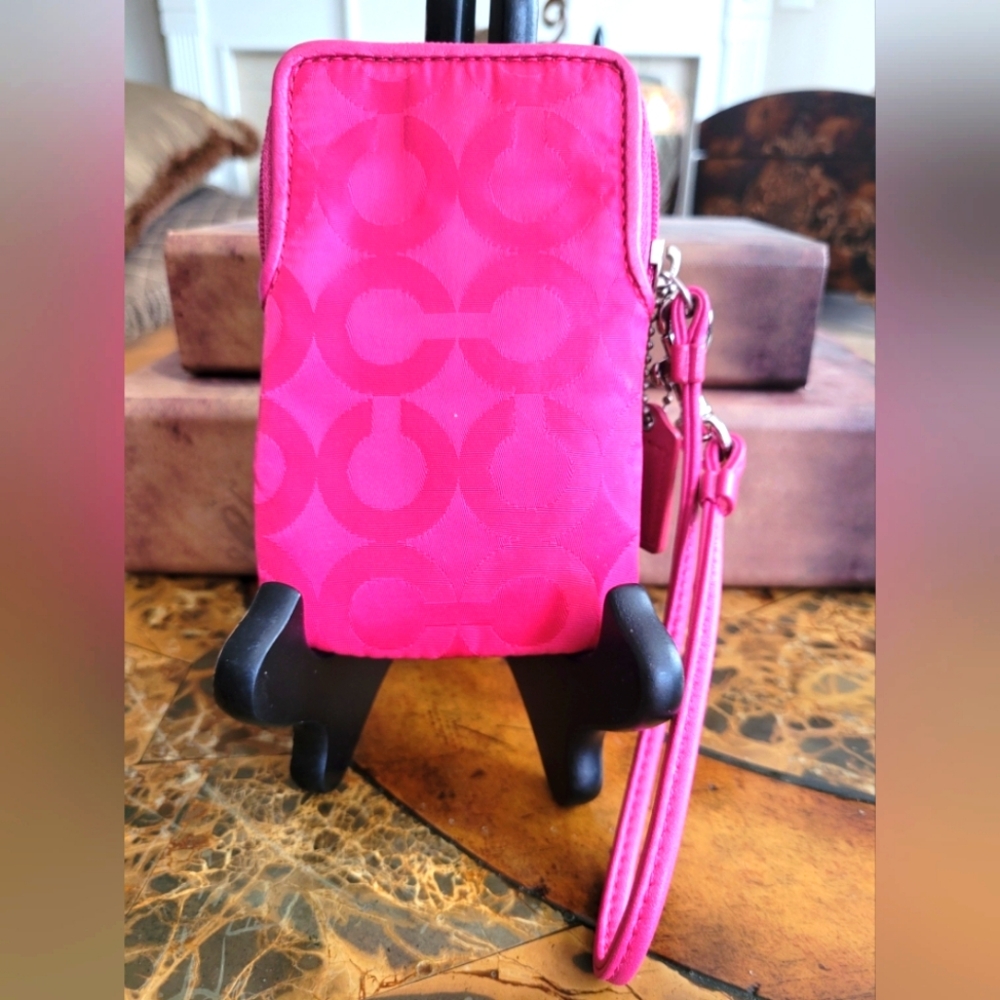 Coach Pink Wristlet - Picture 2 of 4